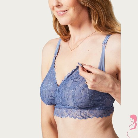 Cake Lingerie Zwangerschapsbh / Meegroeibh Bralette Blauw voor grote maten