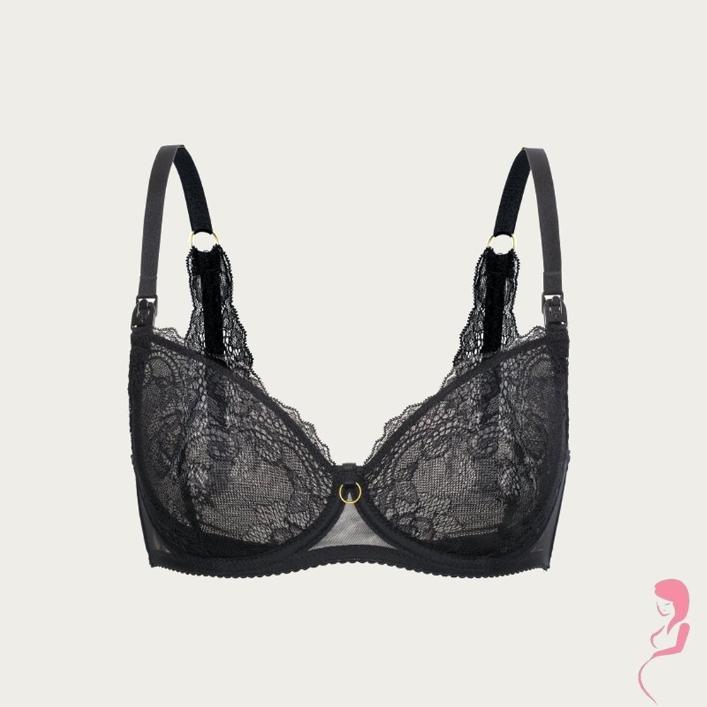 Momtobe Zwangerschapsbh / Voedingsbh Mama Grace Soft Black