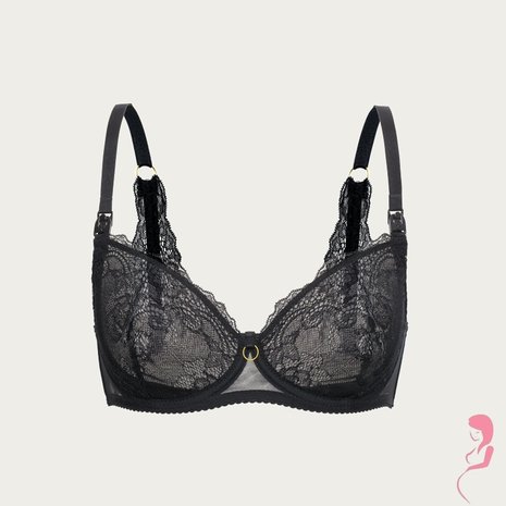 Momtobe Zwangerschapsbh / Voedingsbh Mama Grace Soft Black