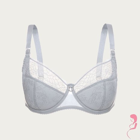 Momtobe Zwangerschapsbh / Voedingsbh Mama Glamour Grey Momtobe Zwangerschapsbh / Voedingsbh Mama Glamour Grey
