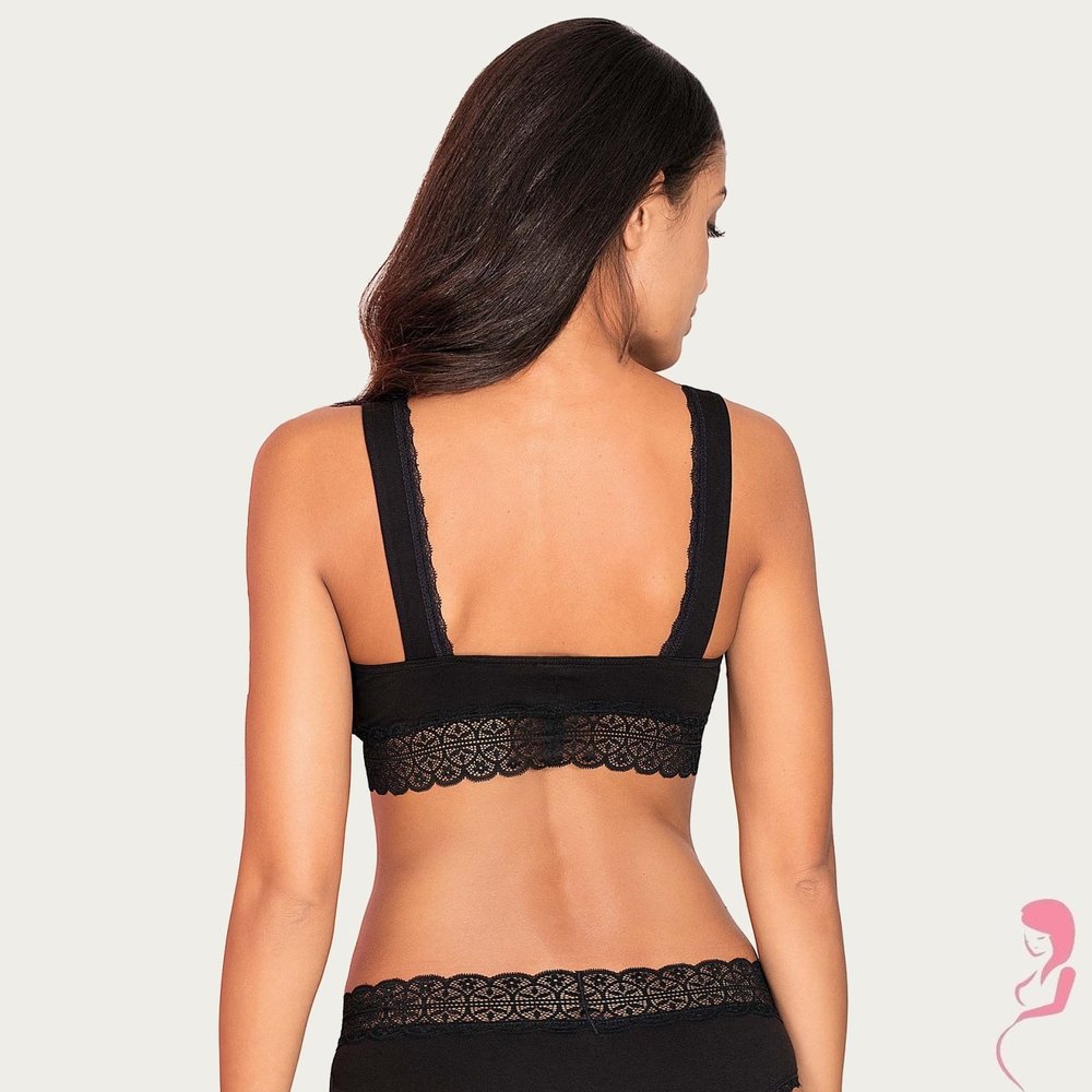 Momtobe Zwangerschapsbh / Voedingsbh Mama Sleep Black Momtobe Zwangerschapsbh / Voedingsbh Mama Sleep Black
