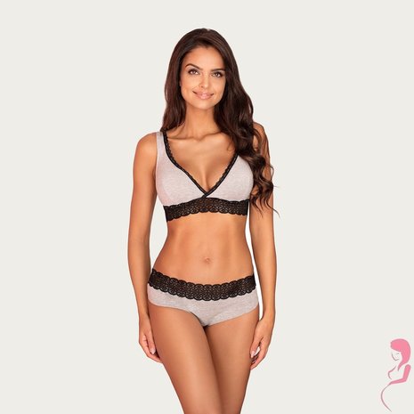 Momtobe Zwangerschapsbh / Voedingsbh Mama Sleep Grey Momtobe Zwangerschapsbh / Voedingsbh Mama Sleep Grey