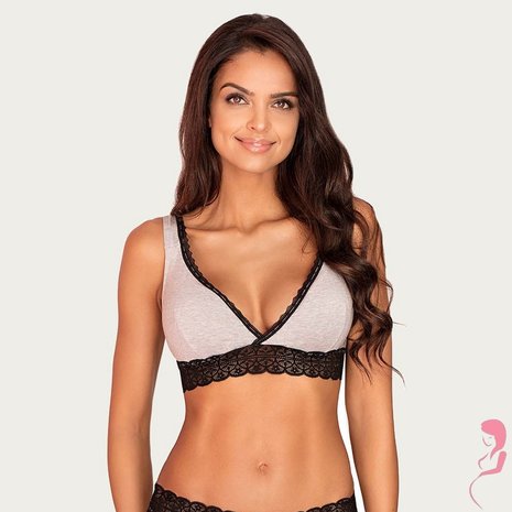 Momtobe Zwangerschapsbh / Voedingsbh Mama Sleep Grey Momtobe Zwangerschapsbh / Voedingsbh Mama Sleep Grey