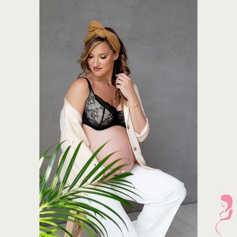 Momtobe Zwangerschapsbh / Voedingsbh Soul Semi Light Black Momtobe Zwangerschapsbh / Voedingsbh Soul Semi Light Black