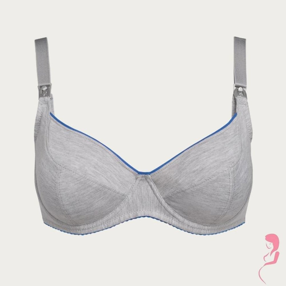 BB (Benefit) Sport Zwangerschapsbh / Voedingsbh Mama Active Grijs / Blauw BB (Benefit) Sport Zwangerschapsbh / Voedingsbh Mama Active Grijs / Blauw