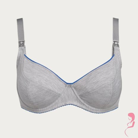 BB (Benefit) Sport Zwangerschapsbh / Voedingsbh Mama Active Grijs / Blauw BB (Benefit) Sport Zwangerschapsbh / Voedingsbh Mama Active Grijs / Blauw