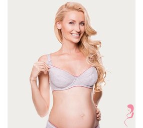 BB (Benefit) Sport Voedingsbh Mama Active Grijs / Roze BB (Benefit) Sport Voedingsbh Mama Active Grijs / Roze