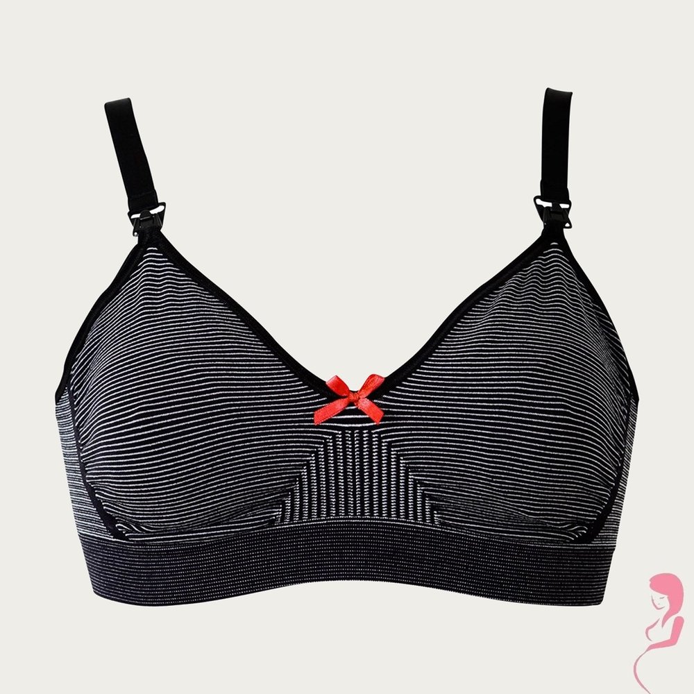 Boob Zwangerschapsbh / Voedingsbh Fat food Stripe Zwart Boob Zwangerschapsbh / Voedingsbh Fat food Stripe Zwart