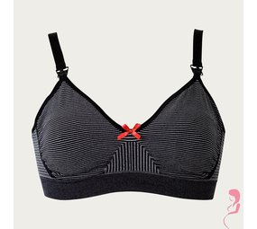 Boob Voedingsbh Fast Foodstripe Zwart