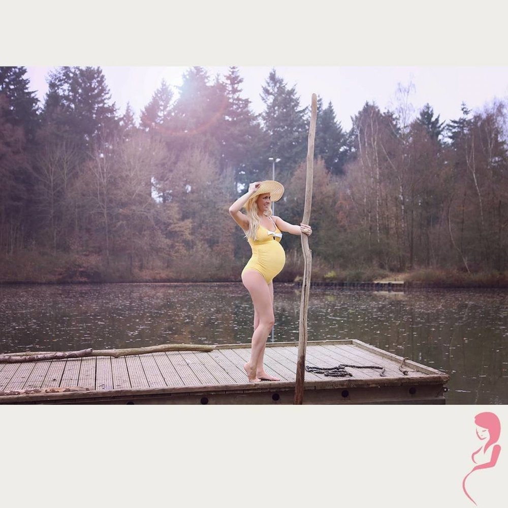 Petit Amour ZwangerschapsBadpak / PositieBadpak Antonie Yellow