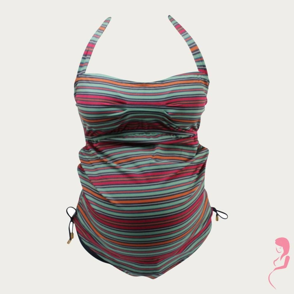 Pez D'or ZwangerschapsTankini / PositieTankini Collored Stripe