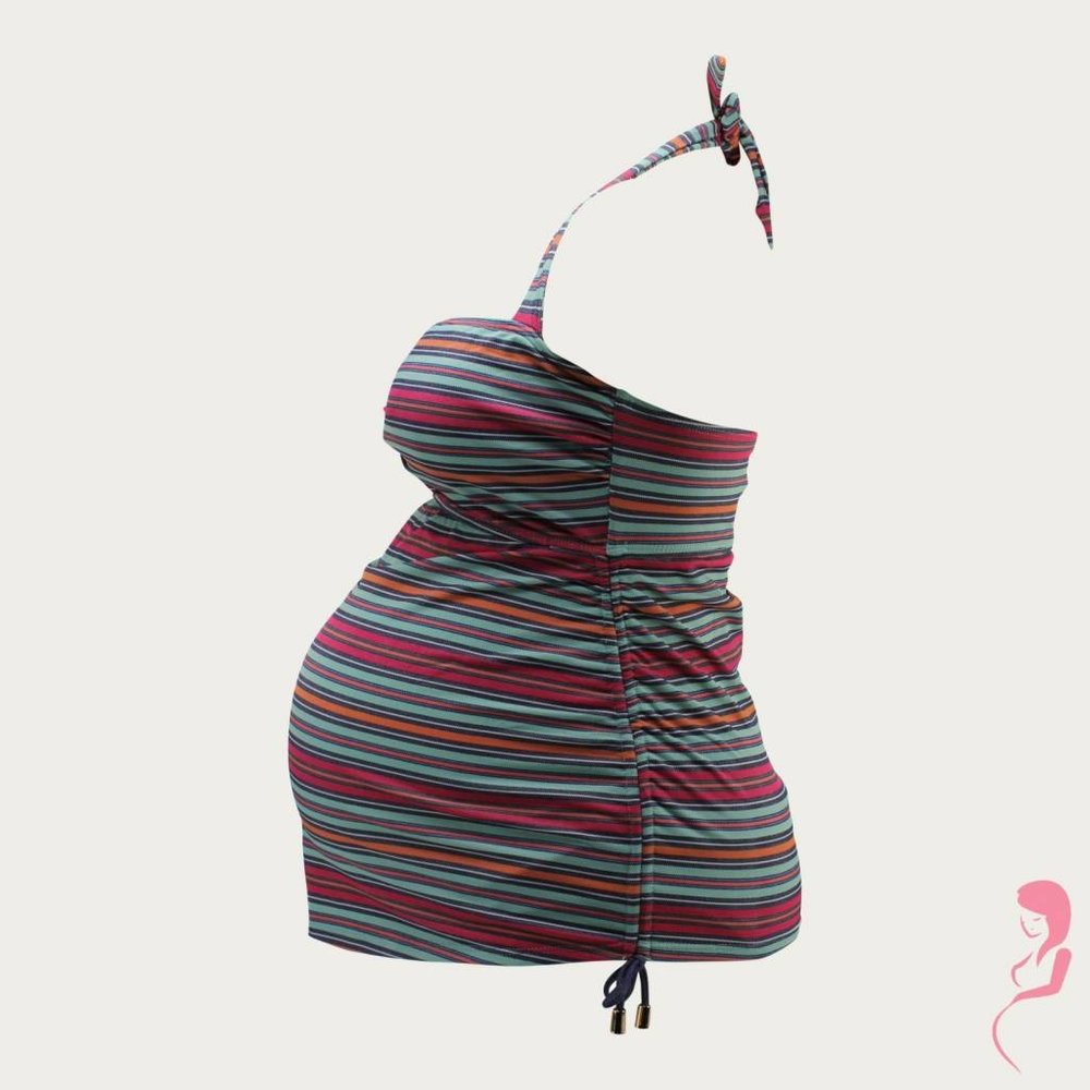 Pez D'or ZwangerschapsTankini / PositieTankini Collored Stripe