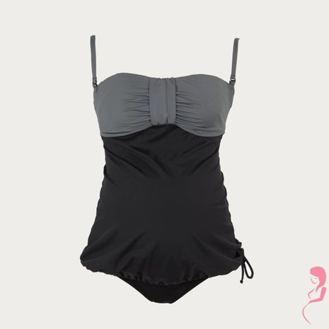 Cache Coeur ZwangerschapsTankini / PositieTankini Eden Black