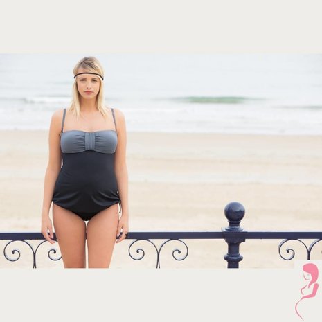 Cache Coeur ZwangerschapsTankini / PositieTankini Eden Black