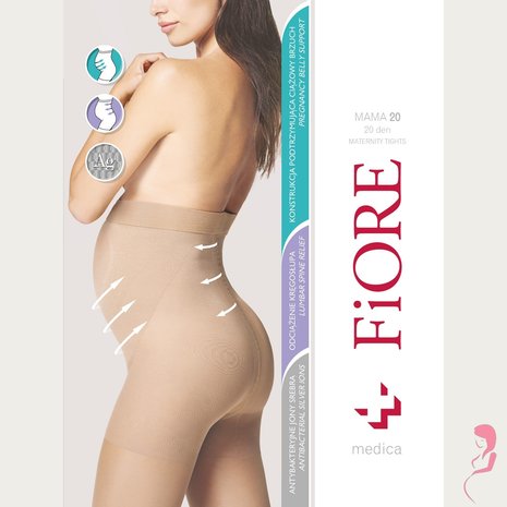 Fiore Zwangerschapspanty Mama 40 den zwart Fiore Zwangerschapspanty Mama 40 den zwart