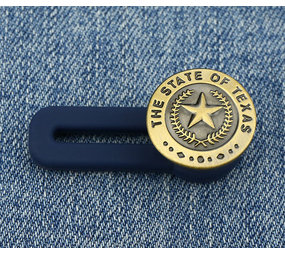 Op en Top Broek  Verlenger Brons Tekst The State of Texas