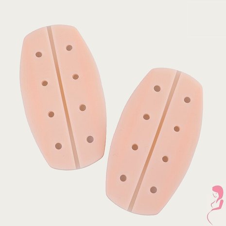 Op en Top Beha Schouderbeschermer Geperforeerd Huidskleur