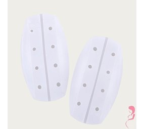 Op en Top Beha Schouderbeschermer Geperforeerd Wit