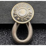 Op en Top Broek  Verlenger Zilver Veer koperen knoop Fashion