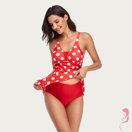 4-Mother ZwangerschapsTankini/ PositieTankini  Minthe 4-Mother ZwangerschapsTankini/ PositieTankini  Minthe