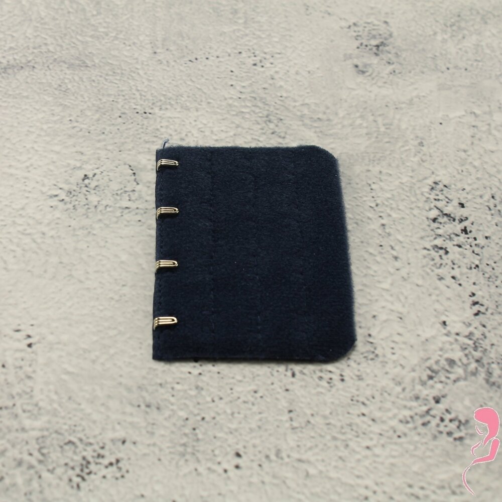 Op en Top BH Verlengstuk / Verlenger 4 Haaks Navy Blauw (per stuk)