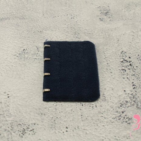 Op en Top BH Verlengstuk / Verlenger 4 Haaks Navy Blauw (per stuk)