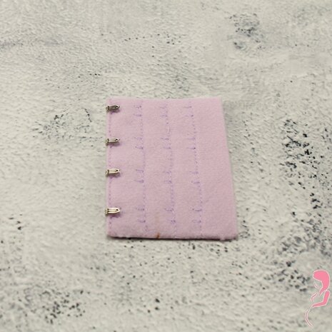 Op en Top BH Verlengstuk / Verlenger 4 Haaks LilaRoze (per stuk)