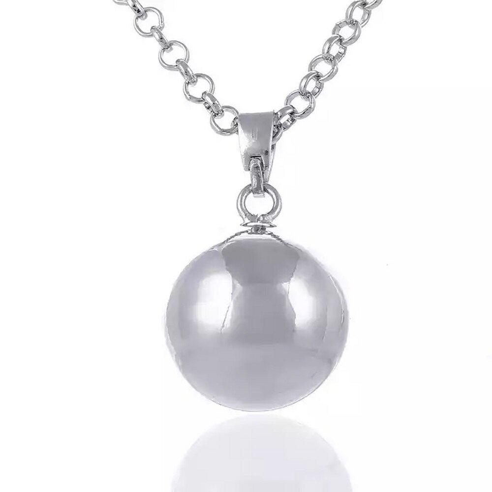 Lila Chime Zwangerschapsketting Babybel Ketting Basic Zilver