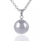 Lila Chime Zwangerschapsketting Babybel Ketting Basic Zilver