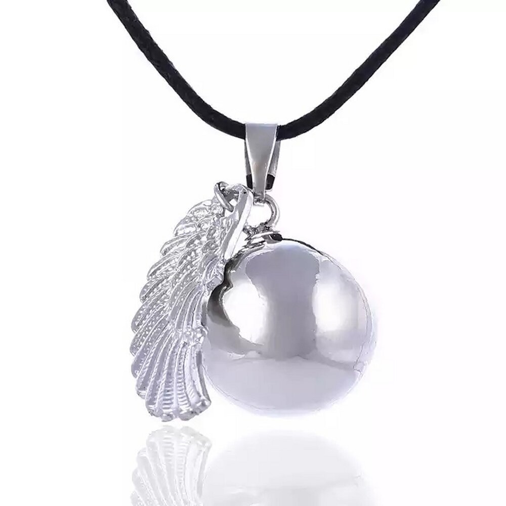 Lila Chime Zwangerschapsketting Babybel Ketting Wings Zwart