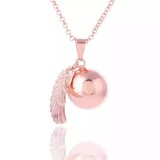 Lila Chime Zwangerschapsketting Babybel Ketting Wings Rosegoud