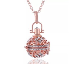 Lila Chime Zwangerschapsketting Babybel Ketting Luxe Rosegoud