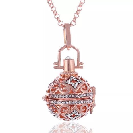 Lila Chime Zwangerschapsketting Babybel Ketting Luxe Rosegoud Lila Chime Zwangerschapsketting Babybel Ketting Luxe Rosegoud