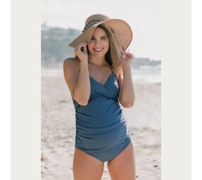 4-Mother ZwangerschapsTankini Benthe Blue