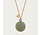 Zwangerschapsketting Babybel Feline groen/taupe goud kleurige ketting