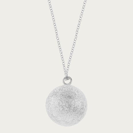 Proud MaMa Zwangerschapsketting Ballchain BabybelFine Zilver Luna Proud MaMa Zwangerschapsketting Ballchain BabybelFine Zilver Luna