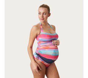 Pez D'or ZwangerschapsTankini Jacquard Azteca Pink