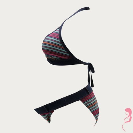 Pez D'or ZwangerschapsBikini Collored Stripe Pez D'or ZwangerschapsBikini Collored Stripe