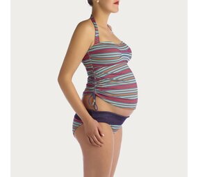 Pez D'or ZwangerschapsTankini Collored Stripe