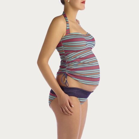 Pez D'or ZwangerschapsTankini / PositieTankini Collored Stripe Pez D'or ZwangerschapsTankini / PositieTankini Collored Stripe