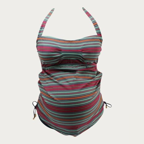 Pez D'or ZwangerschapsTankini / PositieTankini Collored Stripe Pez D'or ZwangerschapsTankini / PositieTankini Collored Stripe