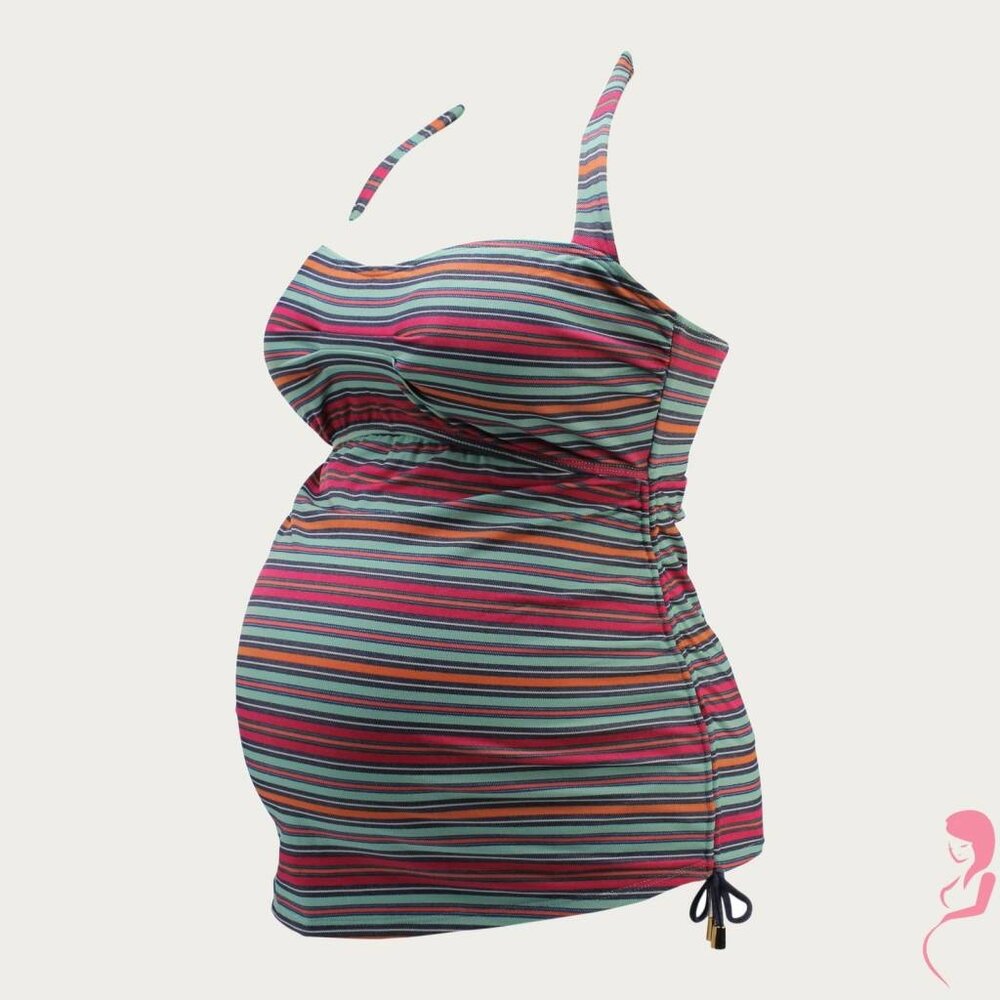 Pez D'or ZwangerschapsTankini / PositieTankini Collored Stripe Pez D'or ZwangerschapsTankini / PositieTankini Collored Stripe