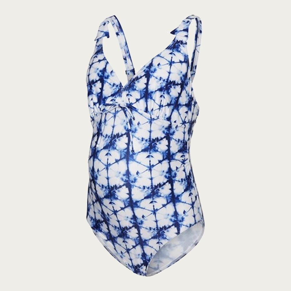 Mamalicious ZwangerschapsBadpak / Voedingsbadpak Siga Tie Dye Blauw