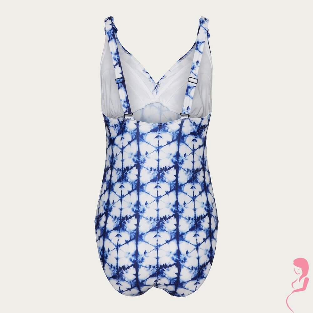 Mamalicious ZwangerschapsBadpak / Voedingsbadpak Siga Tie Dye Blauw
