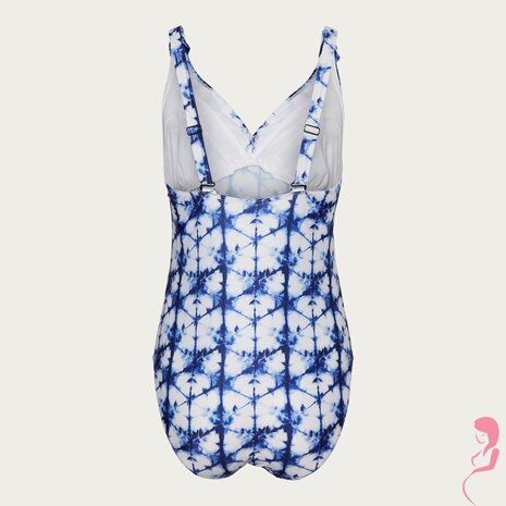 Mamalicious ZwangerschapsBadpak / Voedingsbadpak Siga Tie Dye Blauw