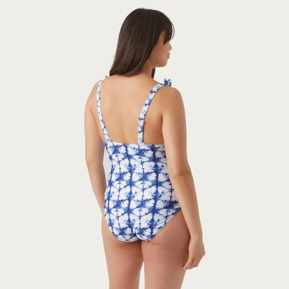 Mamalicious ZwangerschapsBadpak / Voedingsbadpak Siga Tie Dye Blauw