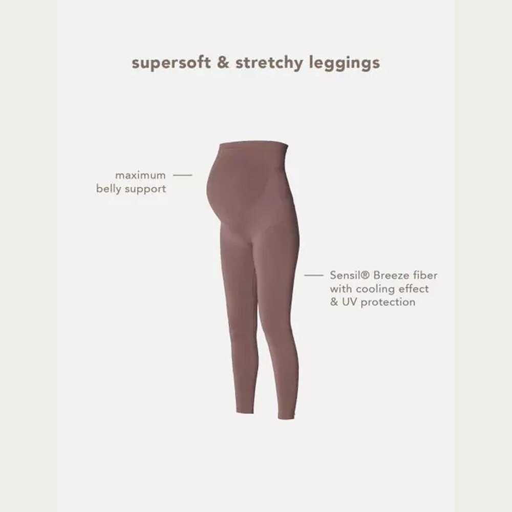 Noppies Cara Naadloze Sensil Zwangerschapslegging Deep Taupe Noppies Cara Naadloze Sensil Zwangerschapslegging Deep Taupe