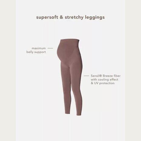 Noppies Cara Naadloze Sensil Zwangerschapslegging Deep Taupe Noppies Cara Naadloze Sensil Zwangerschapslegging Deep Taupe
