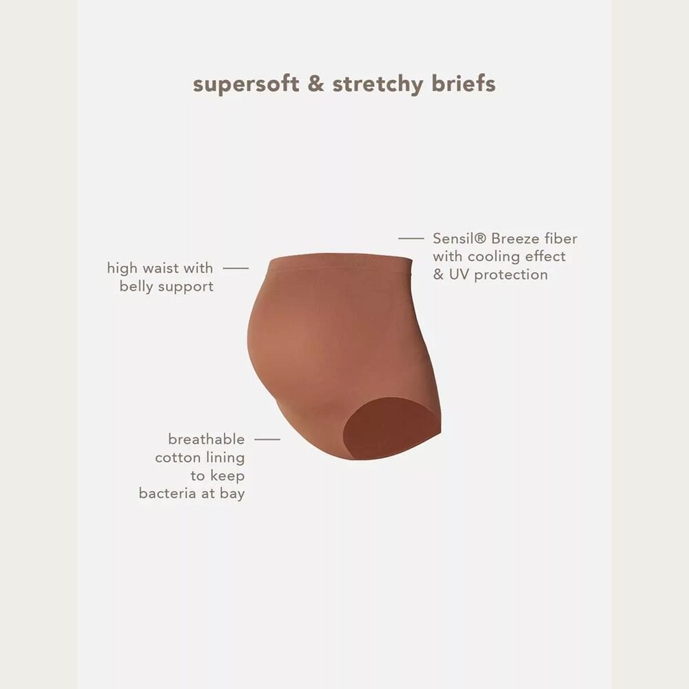 Noppies Nisa Naadloze Sensil Zwangerschapsslip  Hazel Noppies Nisa Naadloze Sensil Zwangerschapsslip  Hazel