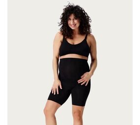 Noppies Niru Naadloze Sensil Zwangerschapsshort Hoog Lange Pijp  Black